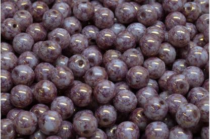 Round Druck Beads 6mm (111-19001-06x06-02010-15496)