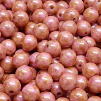 Round Druck Beads 6mm (111-19001-06x06-02010-65323)