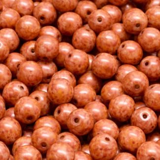 Round Druck Beads 6mm (111-19001-06x06-02010-65324)