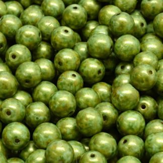 Round Druck Beads 6mm (111-19001-06x06-02010-65326)