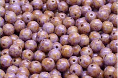 Round Druck Beads 6mm (111-19001-06x06-02010-65328)