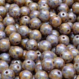 Round Druck Beads 6mm (111-19001-06x06-02010-65329)