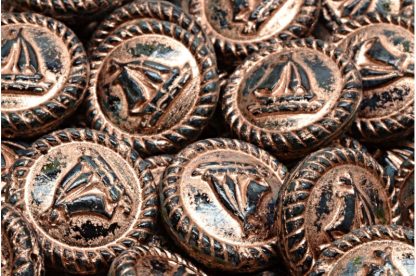 Boat Medallion 20x20mm (111-95074-20x20-23980-86800-54307)
