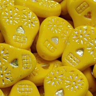 Sugar Skull Beads 20x16mm (111-30547-20x16-83120-28703-84100)