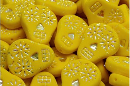 Sugar Skull Beads 20x16mm (111-30547-20x16-83120-28703-84100)
