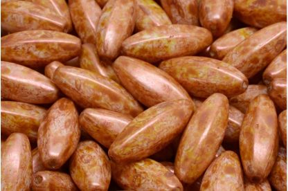 Peeled Olive beads 19x7mm (111-29008-19x07-02010-65324)