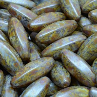 Peeled Olive beads 19x7mm (111-29008-19x07-02010-65329)