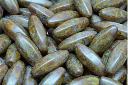 Peeled Olive beads 19x7mm (111-29008-19x07-02010-65329)