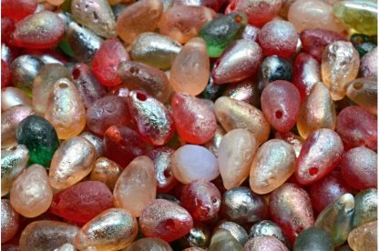 Drop Beads 6x9mm (111-69004-06x09-00001-MIX-ETCH-29121)