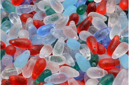 Drop Beads 6x11mm (111-69004-06x11-00001-MIX-ETCH)