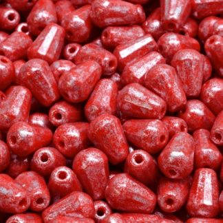 Firepolished Drop Beads 8x6mm (151-15101-08x06-93190-34301)
