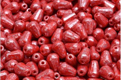 Firepolished Drop Beads 8x6mm (151-15101-08x06-93190-34301)