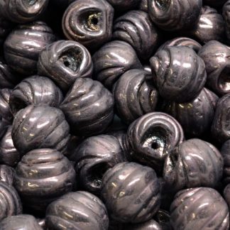 Grooved Mushroom Button Beads 9x8mm (111-95032-09x08-23980-15726)