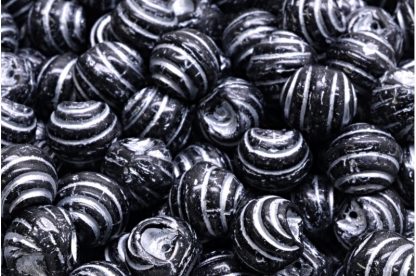 Grooved Mushroom Button Beads 9x8mm (111-95032-09x08-23980-54301)