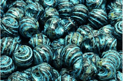 Grooved Mushroom Button Beads 9x8mm (111-95032-09x08-23980-86800-43811)