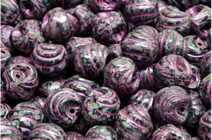 Grooved Mushroom Button Beads 9x8mm (111-95032-09x08-23980-86800-43807)