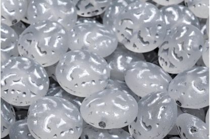 Lentil Beads with Ornaments 14mm (111-01145-14x14-00030-84100-54301)