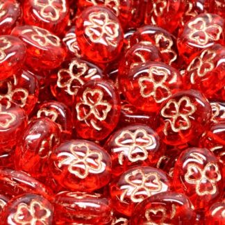Shamrock Oval Beads 10x8mm (111-23201-10x08-90070-54318)