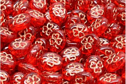 Shamrock Oval Beads 10x8mm (111-23201-10x08-90070-54318)