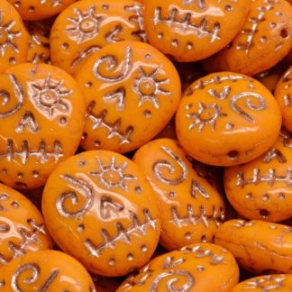 Woodoo Funny Face Beads 16x13mm (111-95022-16x13-93110-54307)