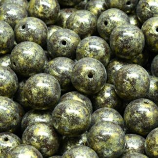 Round Druck Beads 8mm (111-19001-08x08-13530-34302)