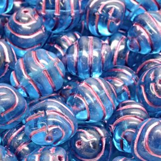 Lined Oval Beads 12x10mm (111-91225-12x10-60020-54321)