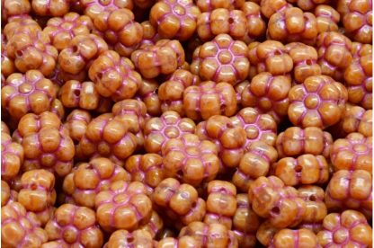 Flat Flower Beads 8x8mm (111-77757-08x08-74020-86800-43807)