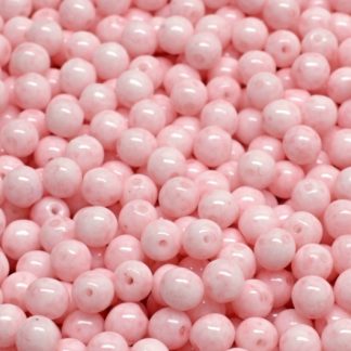 Round Druck Beads 4mm (111-19001-04x04-02020-34304)