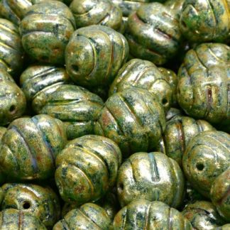 Lined Oval Beads 12x10mm (111-91225-12x10-50710-86800-34302)