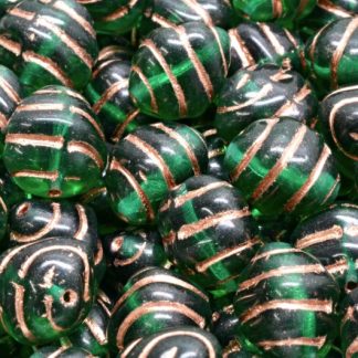 Lined Oval Beads 12x10mm (111-91225-12x10-50710-54318)