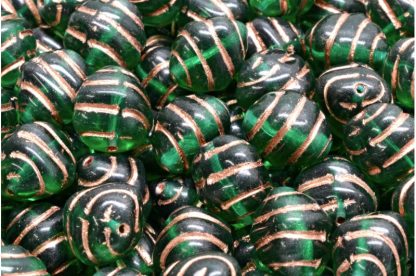 Lined Oval Beads 12x10mm (111-91225-12x10-50710-54318)