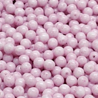 Round Druck Beads 4mm (111-19001-04x04-02020-34306)