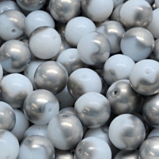 Round Druck Beads 8mm (111-19001-08x08-02010-27001)