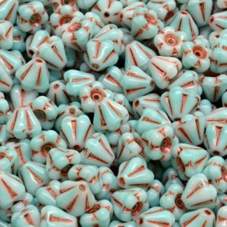 Bell Flower Beads 4x6mm (111-00240-04x06-07524-43806)
