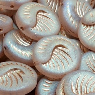 Fossil Coin Beads 19x19mm (111-95005-19x19-00030-84100-28703-54324)