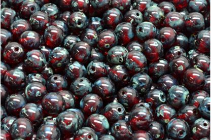 Round Druck Beads 6mm (111-19001-06x06-90080-86800)