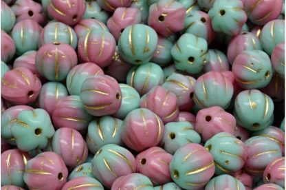 Melon Beads 8x8mm (111-19201-08x08-73010-53100-54302)