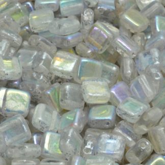 2 Holes Pressed Tile Beads 6x6mm (111-30516-06x06-00030-28701-94400)