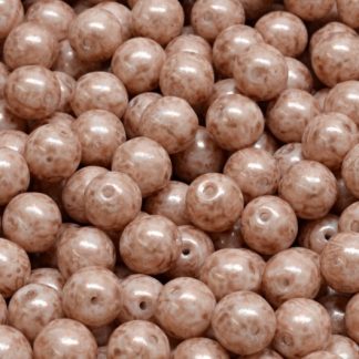 Round Druck Beads 6mm (111-19001-06x06-02020-34303)