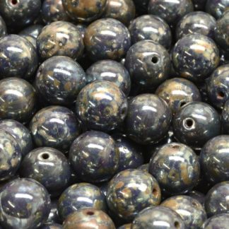 Round Druck Beads 8mm (111-19001-08x08-13530-43400)