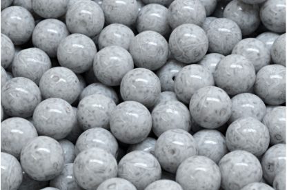 Round Druck Beads 8mm (111-19001-08x08-02010-34311)