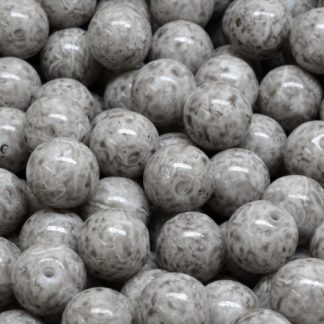 Round Druck Beads 8mm (111-19001-08x08-02010-34312)