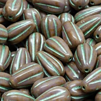 Drop Melon Beads 13x8mm (111-30283-13x08-23030-86800-54322)
