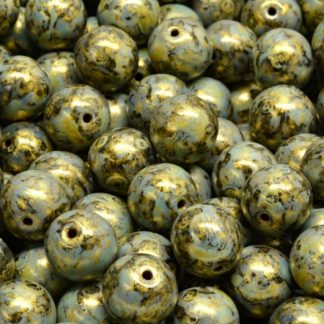 Round Druck Beads 8mm (111-19001-08x08-23980-65322)