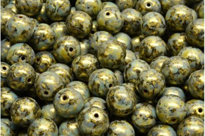 Round Druck Beads 8mm (111-19001-08x08-23980-65322)