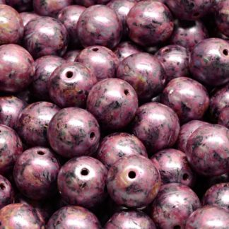 Round Druck Beads 8mm (111-19001-08x08-23980-65327)