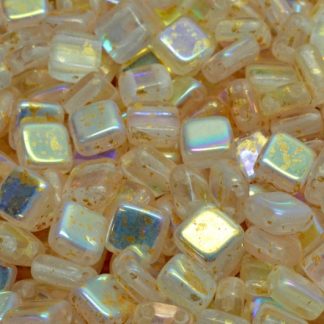 2 Holes Pressed Tile Beads 6x6mm (111-30516-06x06-00030-28701-94401)