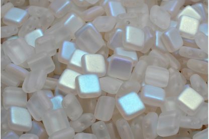 2 Holes Pressed Tile Beads 6x6mm (111-30516-06x06-00030-84100-28701)
