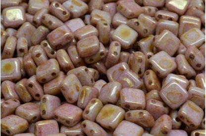 2 Holes Pressed Tile Beads 6x6mm (111-30516-06x06-02010-65491)