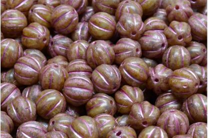 Melon Beads 8x8mm (111-19201-08x08-R2332-86800-54321)